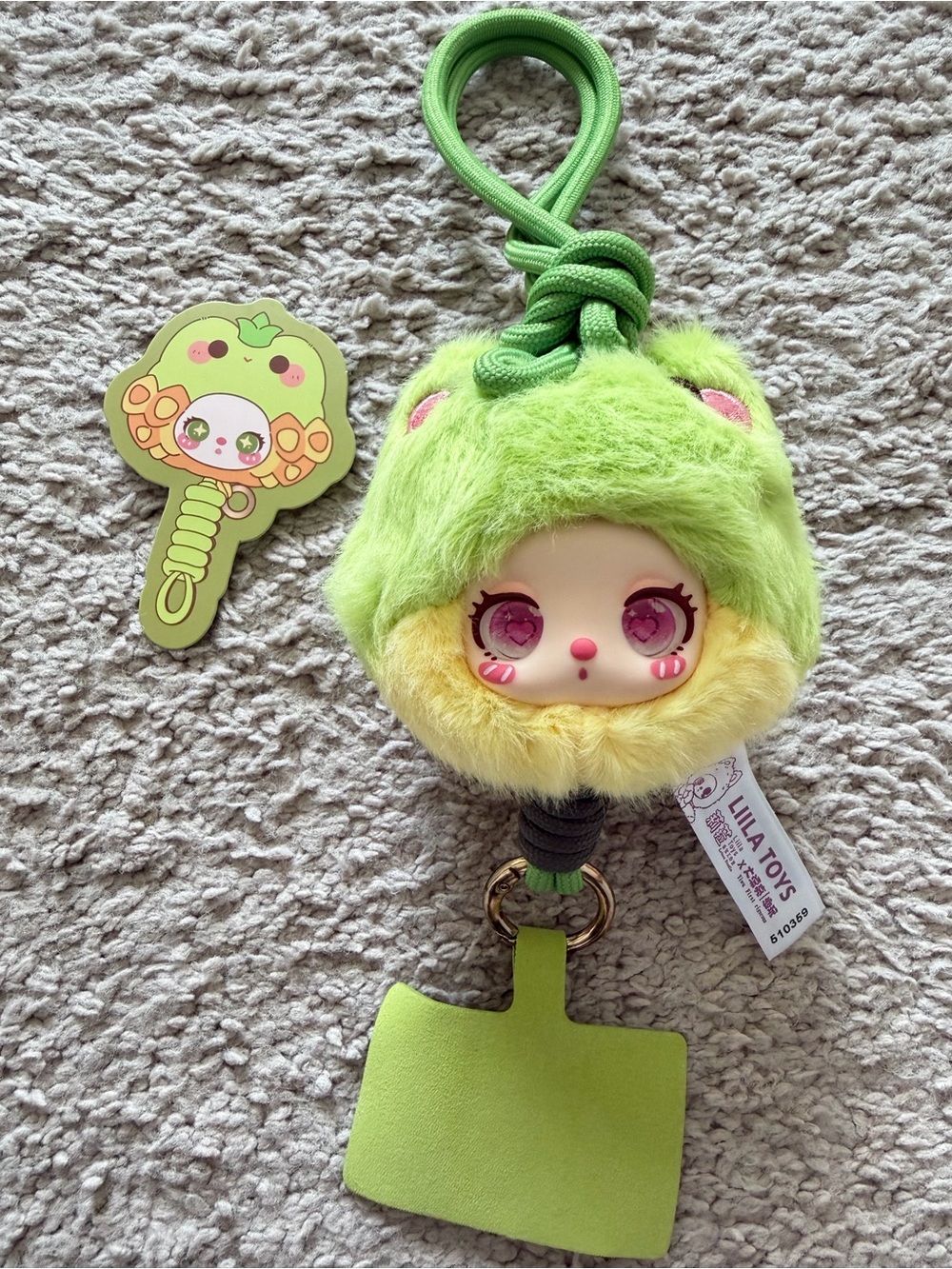 Authentic LILA TOYS Liila’s Zoo Mini Plush Lanyard Frog | Phone Strap Bag Charm